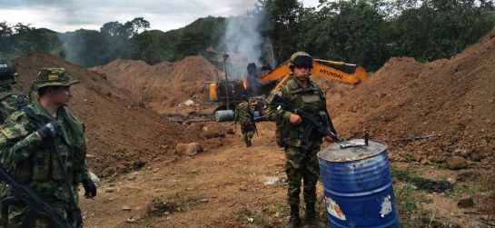 Minería ilegal en Cauca: Operativo contra la minería ilegal en el río Sambingo en el Cauca Minería ilegal en Cauca: Operativo contra la minería ilegal en el río Sambingo en el Cauca