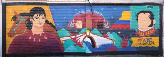 Independencia de Colombia en grafitis Independencia de Colombia en grafitis
