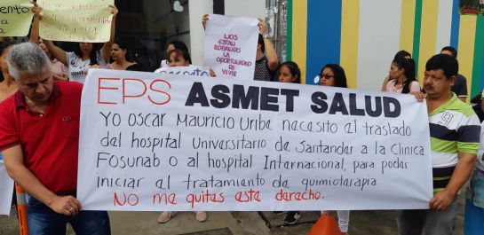 BUCARAMANGA EPS HOSPITAL UNIVERSITARIO: VIDEO: Exigen atención para enfermo de leucemia BUCARAMANGA EPS HOSPITAL UNIVERSITARIO: VIDEO: Exigen atención para enfermo de leucemia
