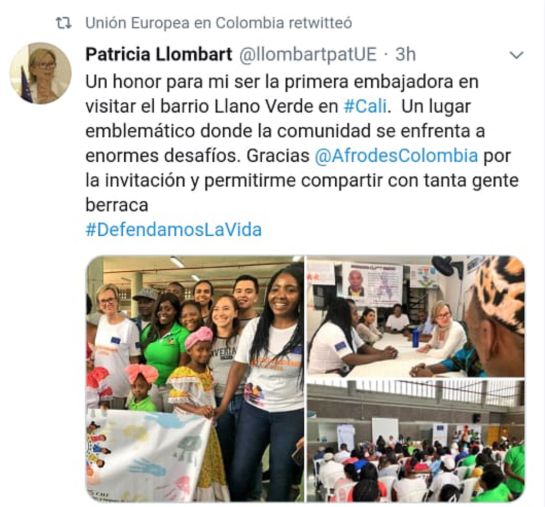 Embajadora UE en Colombia: Embajadora de la Unión Europea en Colombia se reunió con líderes afro Embajadora UE en Colombia: Embajadora de la Unión Europea en Colombia se reunió con líderes afro