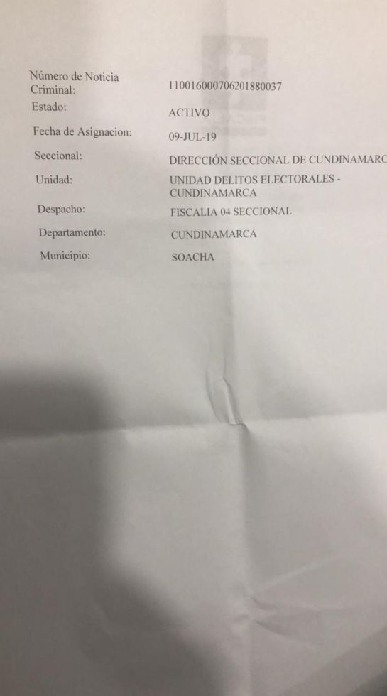 Elecciones Alcaldías y Gobernaciones Colombia: Candidato a la Alcaldía de Soacha con tres denuncias en la Fiscalía Elecciones Alcaldías y Gobernaciones Colombia: Candidato a la Alcaldía de Soacha con tres denuncias en la Fiscalía