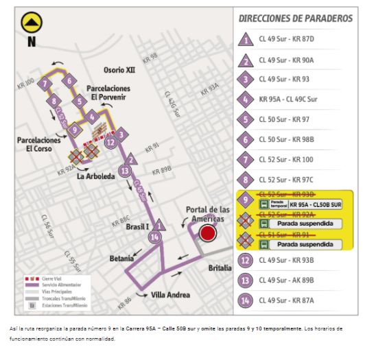 Conozca las rutas del SITP que fueron eliminadas y modificadas Conozca las rutas del SITP que fueron eliminadas y modificadas
