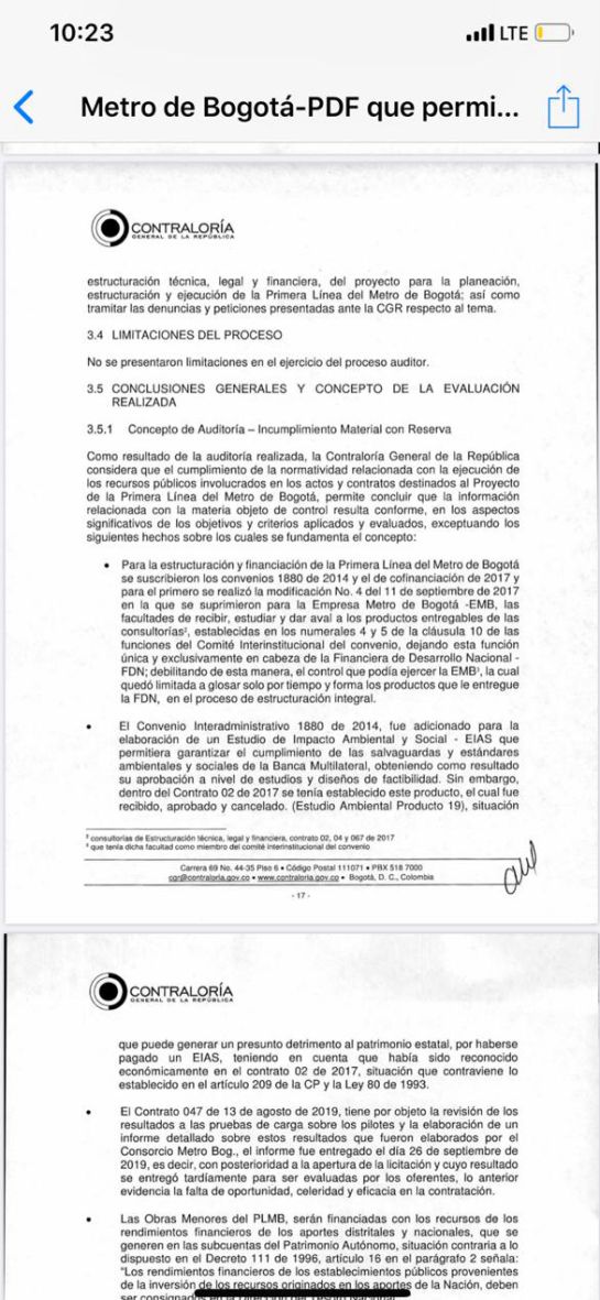Metro de Bogotá continúa siendo cuestionado: Nuevos reparos al Metro de Bogotá Metro de Bogotá continúa siendo cuestionado: Nuevos reparos al Metro de Bogotá