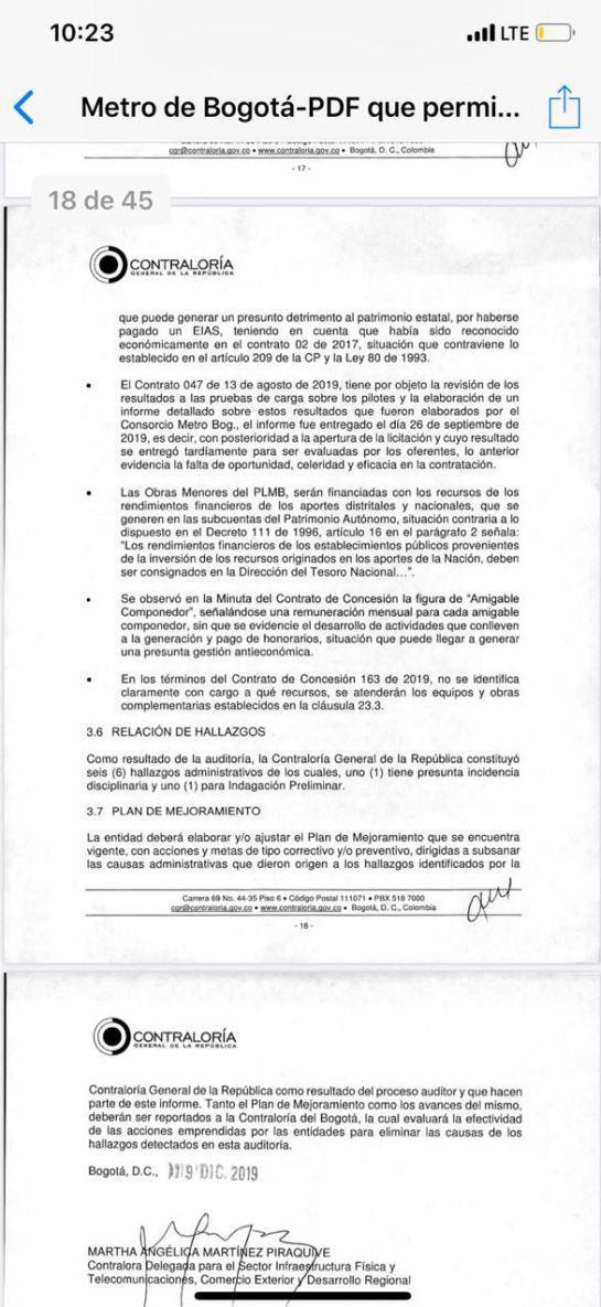Metro de Bogotá continúa siendo cuestionado: Nuevos reparos al Metro de Bogotá Metro de Bogotá continúa siendo cuestionado: Nuevos reparos al Metro de Bogotá