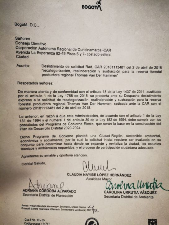 Claudia López pide frenar proyectos en la Van Der Hammen: Claudia López pide frenar proyectos en la Van Der Hammen Claudia López pide frenar proyectos en la Van Der Hammen: Claudia López pide frenar proyectos en la Van Der Hammen