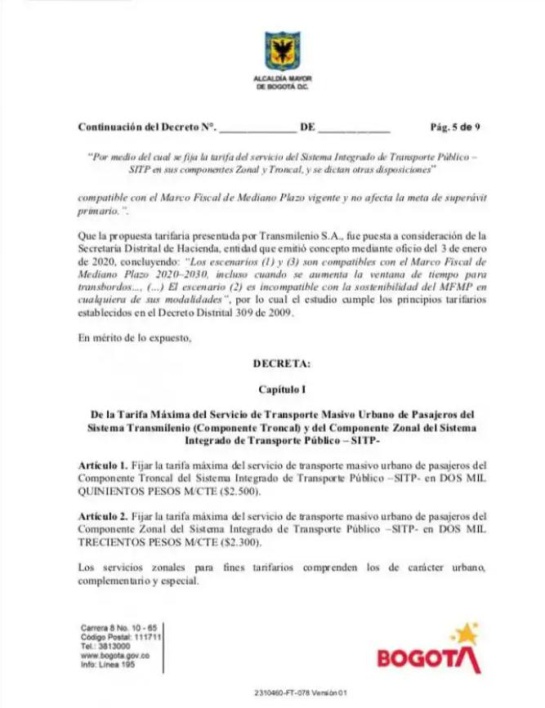 Noticias Bogotá: Tarifa de Transmilenio 2020: Pasaje de Transmilenio sube 100 pesos a partir del 2 de marzo Noticias Bogotá: Tarifa de Transmilenio 2020: Pasaje de Transmilenio sube 100 pesos a partir del 2 de marzo