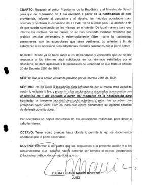 Admiten tutela contra presidente Duque Admiten tutela contra presidente Duque