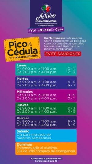 Coronavirus, Salud, Quindío, Alimentos: Varios municipios del Quindío implementan pico y cédula Coronavirus, Salud, Quindío, Alimentos: Varios municipios del Quindío implementan pico y cédula