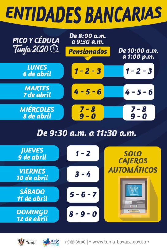 En Tunja pico y cédula para comercio y bancos, y pico y placa en cuarentena: En Tunja pico y cédula para comercio y bancos, y pico y placa en cuarentena En Tunja pico y cédula para comercio y bancos, y pico y placa en cuarentena: En Tunja pico y cédula para comercio y bancos, y pico y placa en cuarentena