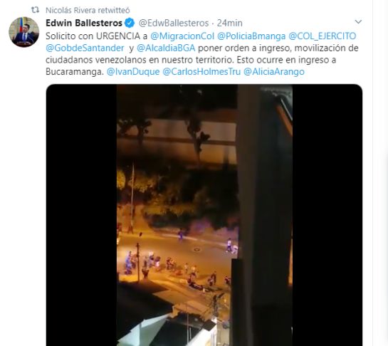Bucaramanga Venezolanos Migrantes Cuarentena Parque del Agua: VIDEO: Grupos de venezolanos bajan desde la comuna 14 Bucaramanga Venezolanos Migrantes Cuarentena Parque del Agua: VIDEO: Grupos de venezolanos bajan desde la comuna 14