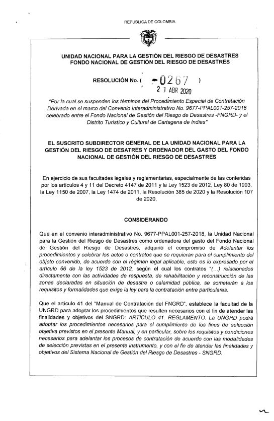 Protección Costera de Cartagena: Suspenden términos del Proyecto de Protección Costera de Cartagena Protección Costera de Cartagena: Suspenden términos del Proyecto de Protección Costera de Cartagena