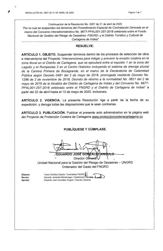Protección Costera de Cartagena: Suspenden términos del Proyecto de Protección Costera de Cartagena Protección Costera de Cartagena: Suspenden términos del Proyecto de Protección Costera de Cartagena