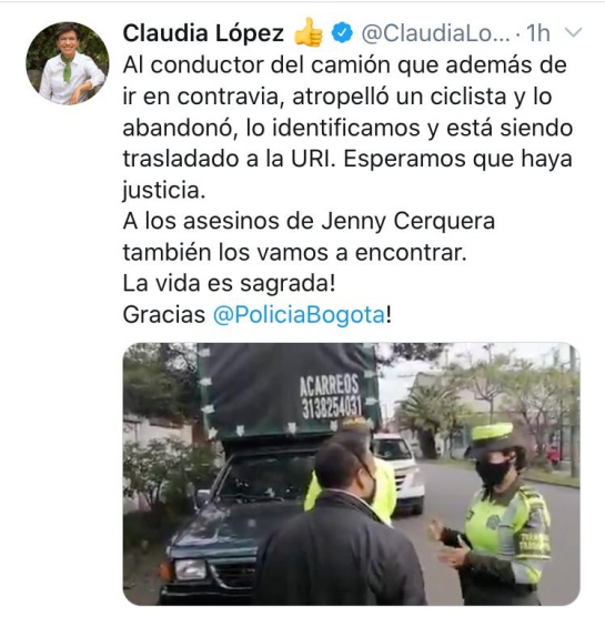 Captura conductor en Bogotá: Capturan al responsable de atropellar a un motociclista y escapar Captura conductor en Bogotá: Capturan al responsable de atropellar a un motociclista y escapar