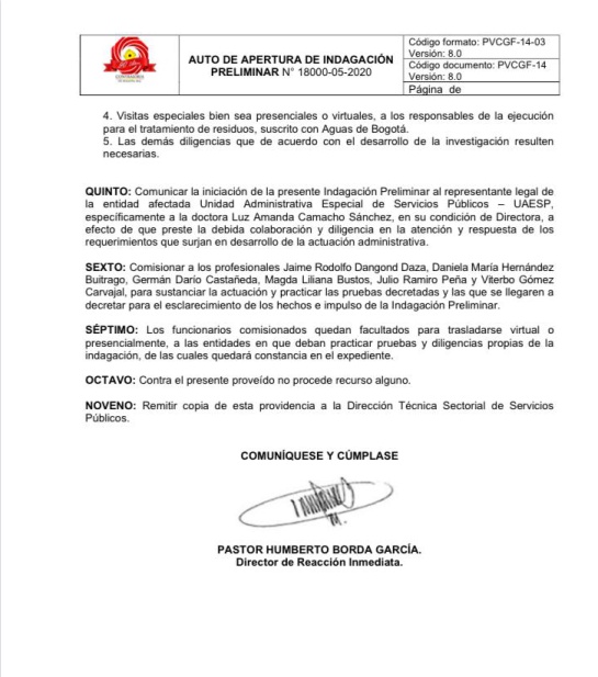 Directora de la UAESP: Contraloría de Bogotá investiga a la directora de la UAESP Directora de la UAESP: Contraloría de Bogotá investiga a la directora de la UAESP