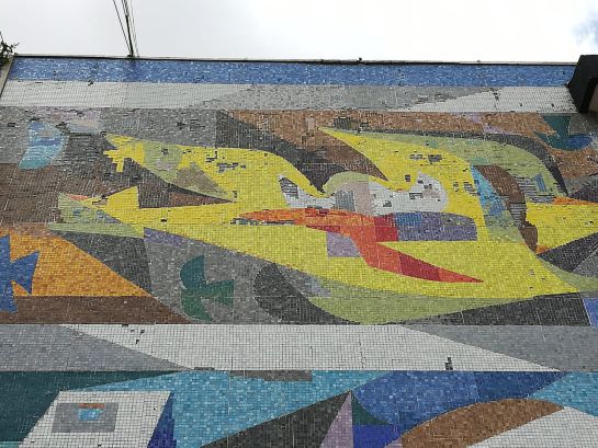 El mural registra daños El mural registra daños
