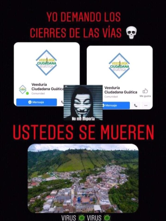 Amenazas de muerte en Risaralda: Integrantes de la Veeduría Ciudadana de Guática recibieron amenazas Amenazas de muerte en Risaralda: Integrantes de la Veeduría Ciudadana de Guática recibieron amenazas
