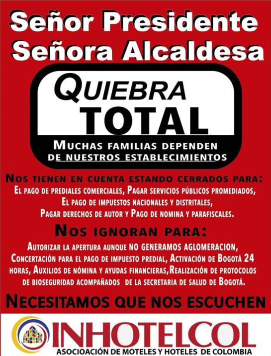 Noticias Bogotá: Moteles a punto de quiebra piden al Distrito poder reabrir Noticias Bogotá: Moteles a punto de quiebra piden al Distrito poder reabrir