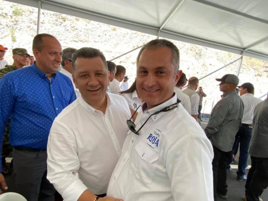Franz Marcelo Bedoya Rubio junto al gobernador del Tolima Franz Marcelo Bedoya Rubio junto al gobernador del Tolima