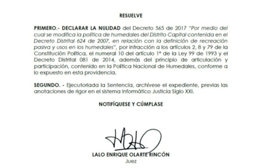 Humedales en Bogotá: Prohíben la construcción en los humedales de Bogotá Humedales en Bogotá: Prohíben la construcción en los humedales de Bogotá