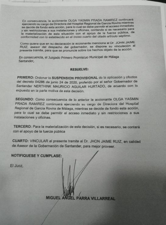 Salud Málaga supuesta falsa renuncia gerente no atienden casos COVID-19: En estado crítico está la salud en Málaga Salud Málaga supuesta falsa renuncia gerente no atienden casos COVID-19: En estado crítico está la salud en Málaga