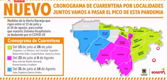 Cambios en cuarentena sectorizada en Bogotá: Cambia cronograma de cuarentena sectorizada en Bogotá Cambios en cuarentena sectorizada en Bogotá: Cambia cronograma de cuarentena sectorizada en Bogotá