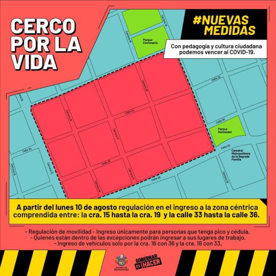 Bucaramanga salud casos Coronavirus cerco regulador entrada centro Bucarama: Desde este lunes controlarán ingreso al centro de Bucaramanga Bucaramanga salud casos Coronavirus cerco regulador entrada centro Bucarama: Desde este lunes controlarán ingreso al centro de Bucaramanga