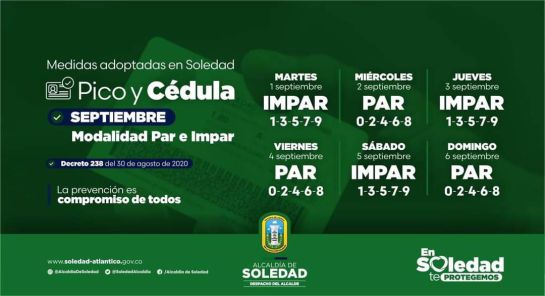 Pico y cédula en Soledad: Soledad mantiene 'Pico y Cédula' hasta el 15 de septiembre Pico y cédula en Soledad: Soledad mantiene 'Pico y Cédula' hasta el 15 de septiembre