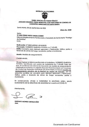 Narcotraficantes de la Sierra Nevada: ¿Emergencia por COVID-19 impediría que alias '5.5' ingrese a una cárcel? Narcotraficantes de la Sierra Nevada: ¿Emergencia por COVID-19 impediría que alias '5.5' ingrese a una cárcel?