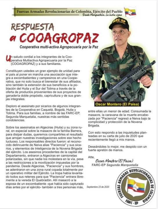 Violencia en Algeciras Huila: Panfletos señalan al Ejército por hechos de violencia en Algeciras Huila Violencia en Algeciras Huila: Panfletos señalan al Ejército por hechos de violencia en Algeciras Huila