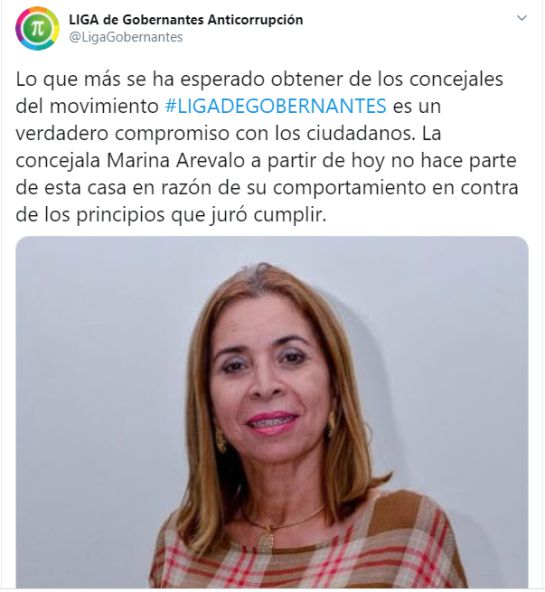Bucaramanga Política Concejales Expulsión Rodolfo Hernández Marina Arévalo: Rodolfo Hernández expulsó a concejal de la Liga y notificó a los demás Bucaramanga Política Concejales Expulsión Rodolfo Hernández Marina Arévalo: Rodolfo Hernández expulsó a concejal de la Liga y notificó a los demás