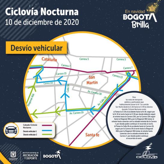 Ciclovía nocturna Bogotá: Ciclovía nocturna: conozca todo lo que debe saber de la próxima jornada Ciclovía nocturna Bogotá: Ciclovía nocturna: conozca todo lo que debe saber de la próxima jornada