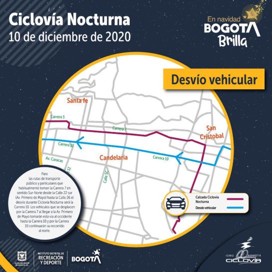 Ciclovía nocturna Bogotá: Ciclovía nocturna: conozca todo lo que debe saber de la próxima jornada Ciclovía nocturna Bogotá: Ciclovía nocturna: conozca todo lo que debe saber de la próxima jornada