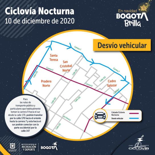 Ciclovía nocturna Bogotá: Ciclovía nocturna: conozca todo lo que debe saber de la próxima jornada Ciclovía nocturna Bogotá: Ciclovía nocturna: conozca todo lo que debe saber de la próxima jornada