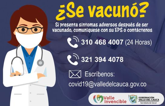 Contacto para informar síntomas adversos Contacto para informar síntomas adversos