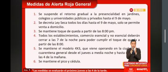 Sigue: el 4x3, toque de queda desde las 8 p.m., pico y cédula en la ciudad. Sigue: el 4x3, toque de queda desde las 8 p.m., pico y cédula en la ciudad.