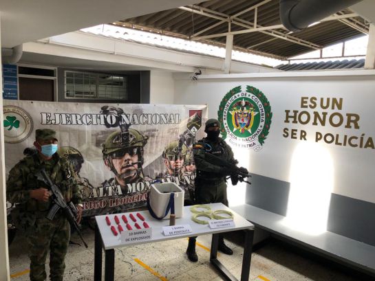 Presuntamente los explosivos iban a ser utilizado en las protestas del 20 de julio Presuntamente los explosivos iban a ser utilizado en las protestas del 20 de julio