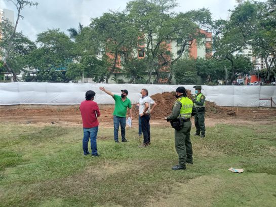 Inspección de obras en la Concha Acústica Inspección de obras en la Concha Acústica