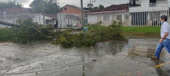 Lluvias con fuertes vientos y granizo en el municipio de Alcalá Lluvias con fuertes vientos y granizo en el municipio de Alcalá