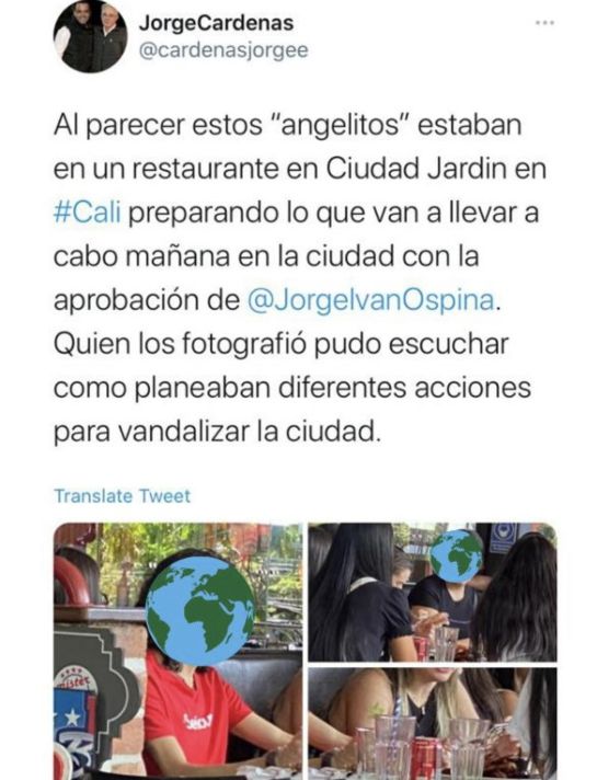 Trino borrado de la cuenta de twitter del actor Jorge Cárdenas Trino borrado de la cuenta de twitter del actor Jorge Cárdenas