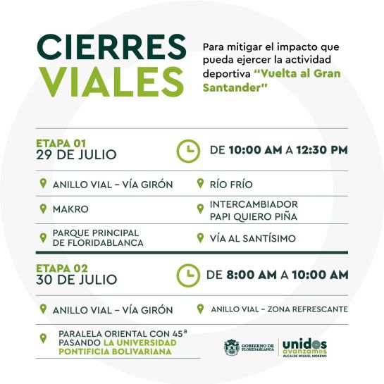 Cierres en Barrancabermeja por "Vuelta al Gran Santander" Cierres en Barrancabermeja por "Vuelta al Gran Santander"