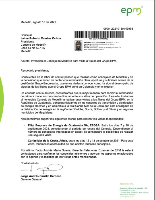 Primera invitación Primera invitación