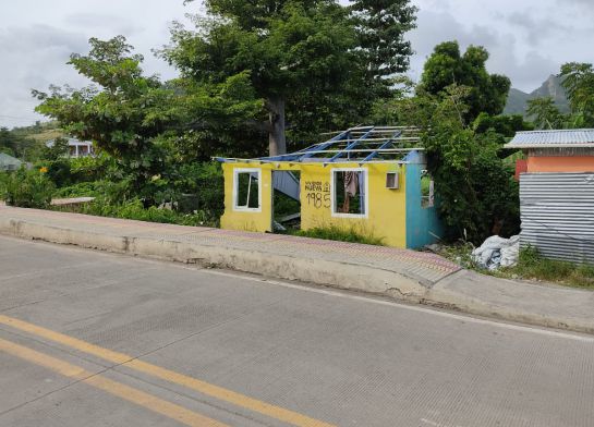 Vivienda afectada por el huracán Iota Vivienda afectada por el huracán Iota
