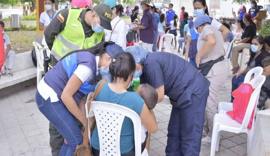 Sucre registra récord de vacunación. Sucre registra récord de vacunación.