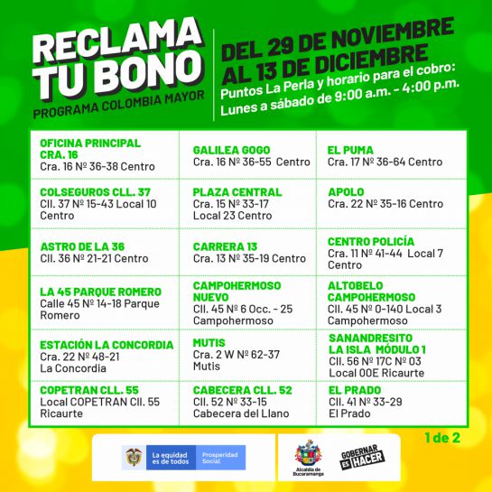 Problemas para reclamar bono Colombia Mayor Problemas para reclamar bono Colombia Mayor