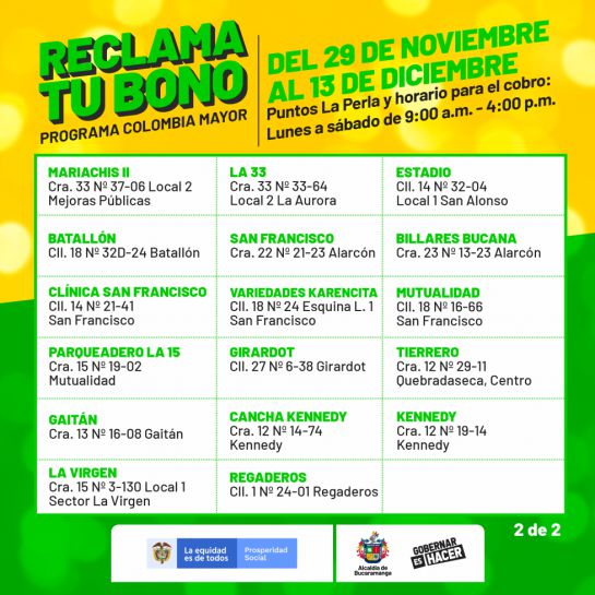 Problemas para reclamar bono Colombia Mayor Problemas para reclamar bono Colombia Mayor
