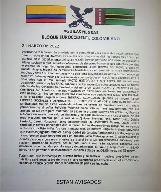Amenazas Amenazas