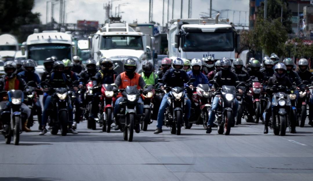 Motociclistas en Bogotá / Colprensa Motociclistas en Bogotá / Colprensa