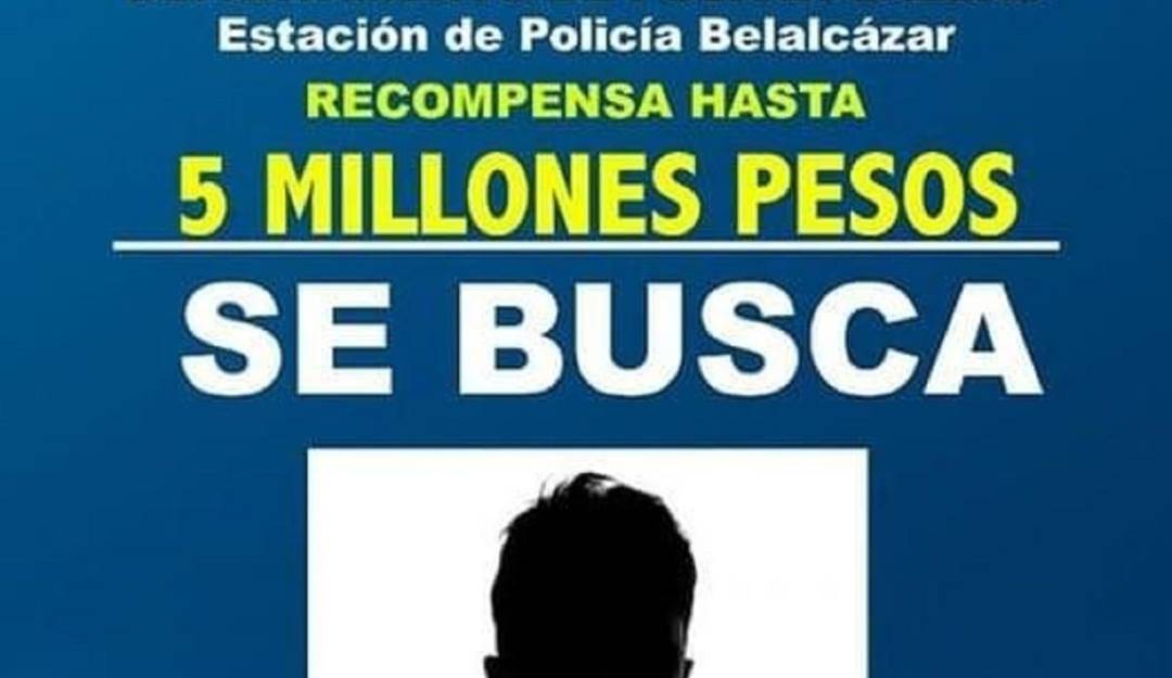Recompensa por información que de con el responsable de herir a una mujer. Crédito: Policía Caldas. Recompensa por información que de con el responsable de herir a una mujer. Crédito: Policía Caldas.