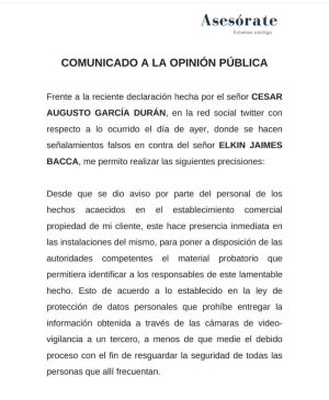 Se pronunció restaurante de Cabecera en donde fue atracada una familia Se pronunció restaurante de Cabecera en donde fue atracada una familia