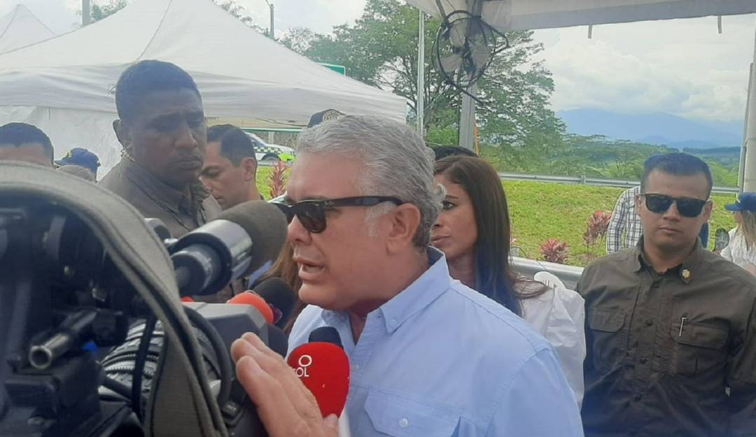 Presidente Iván Duque, en Manizales. Crédito: Caracol Radio. Presidente Iván Duque, en Manizales. Crédito: Caracol Radio.